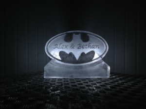 Batman Logo with names engraved.