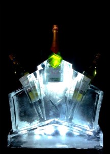 Half Block Art Deco Wine/Champagne Cooler