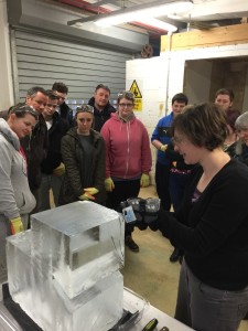 Ice Sculpting with Ystrad Mynach College