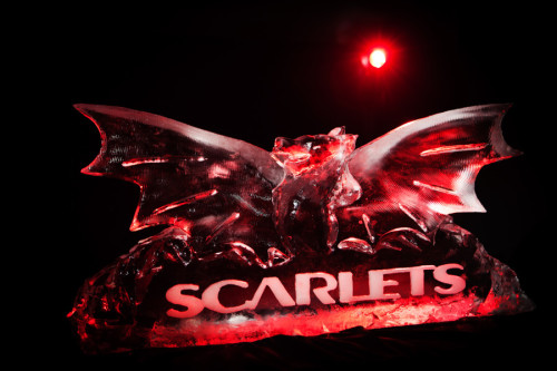 Scarlets Badge Ice Sculpture